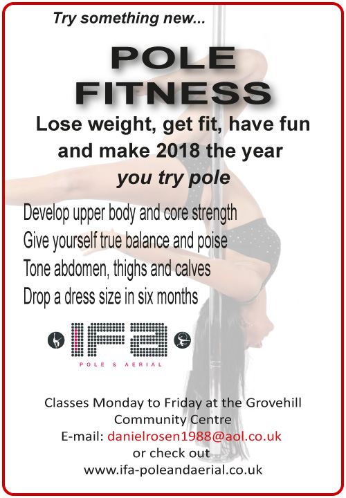 Pole Fitness at the Grovehill Community Centre